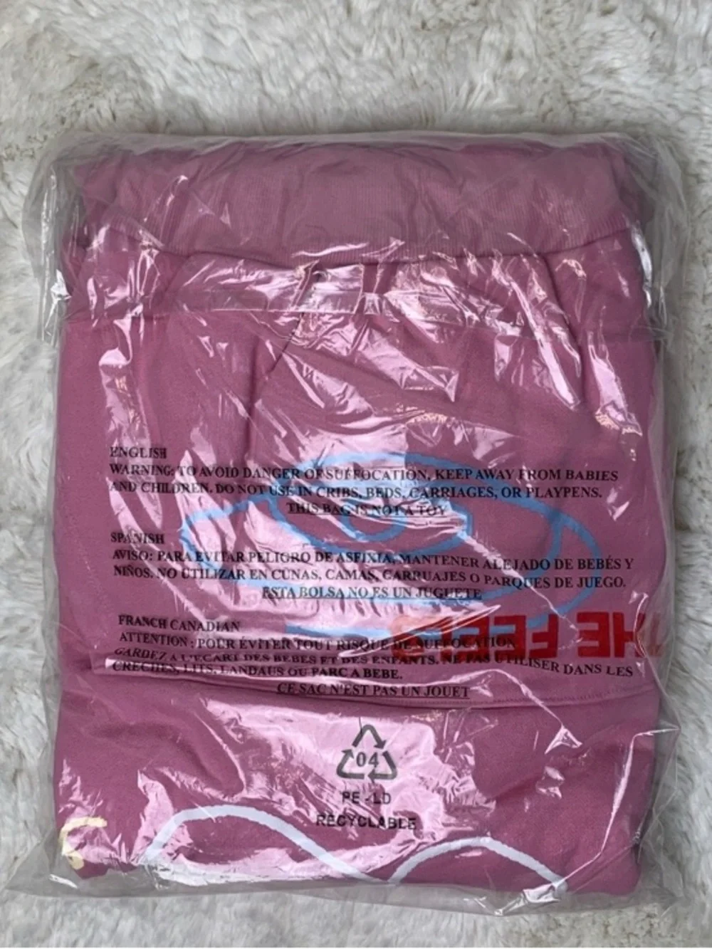 NWT Lonely Ghost x Hugz Heavyweight Pink Hoodie Limited Edition Size XXXL - Picture 5 of 5